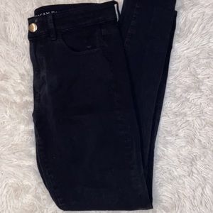 Black American Eagle Skinny High Rise Jeans